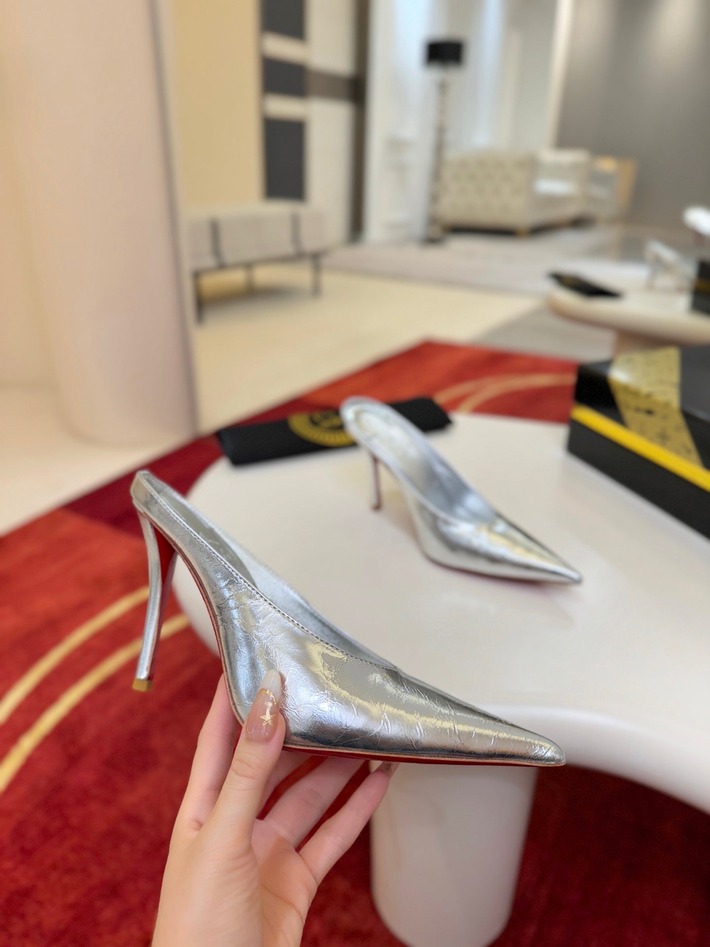 Pointed-Toe Stiletto Mule