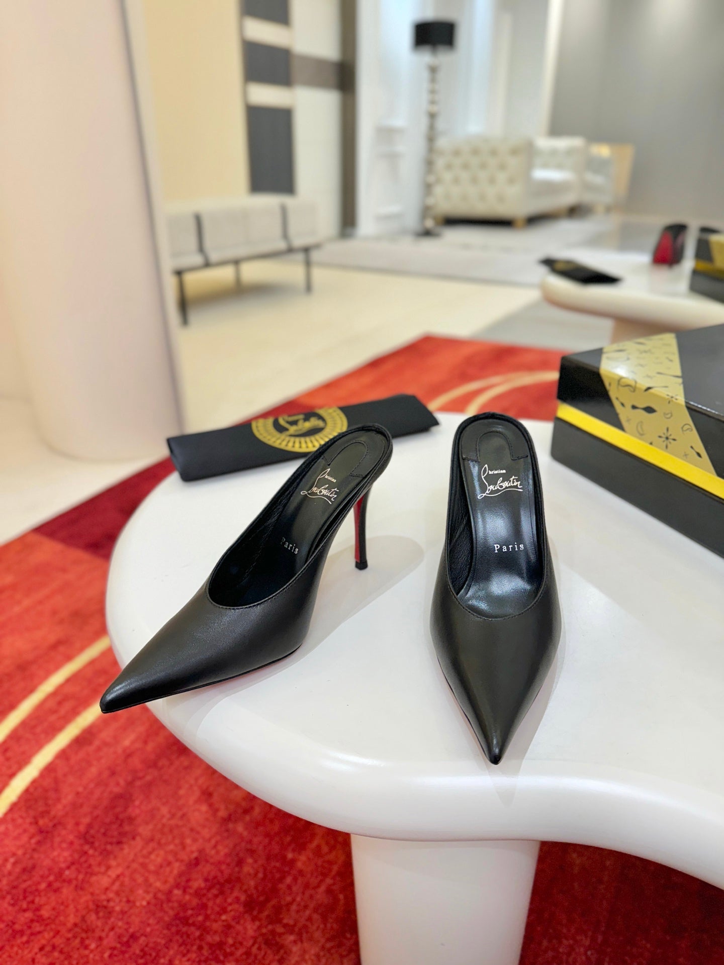 Pointed-Toe Stiletto Mule