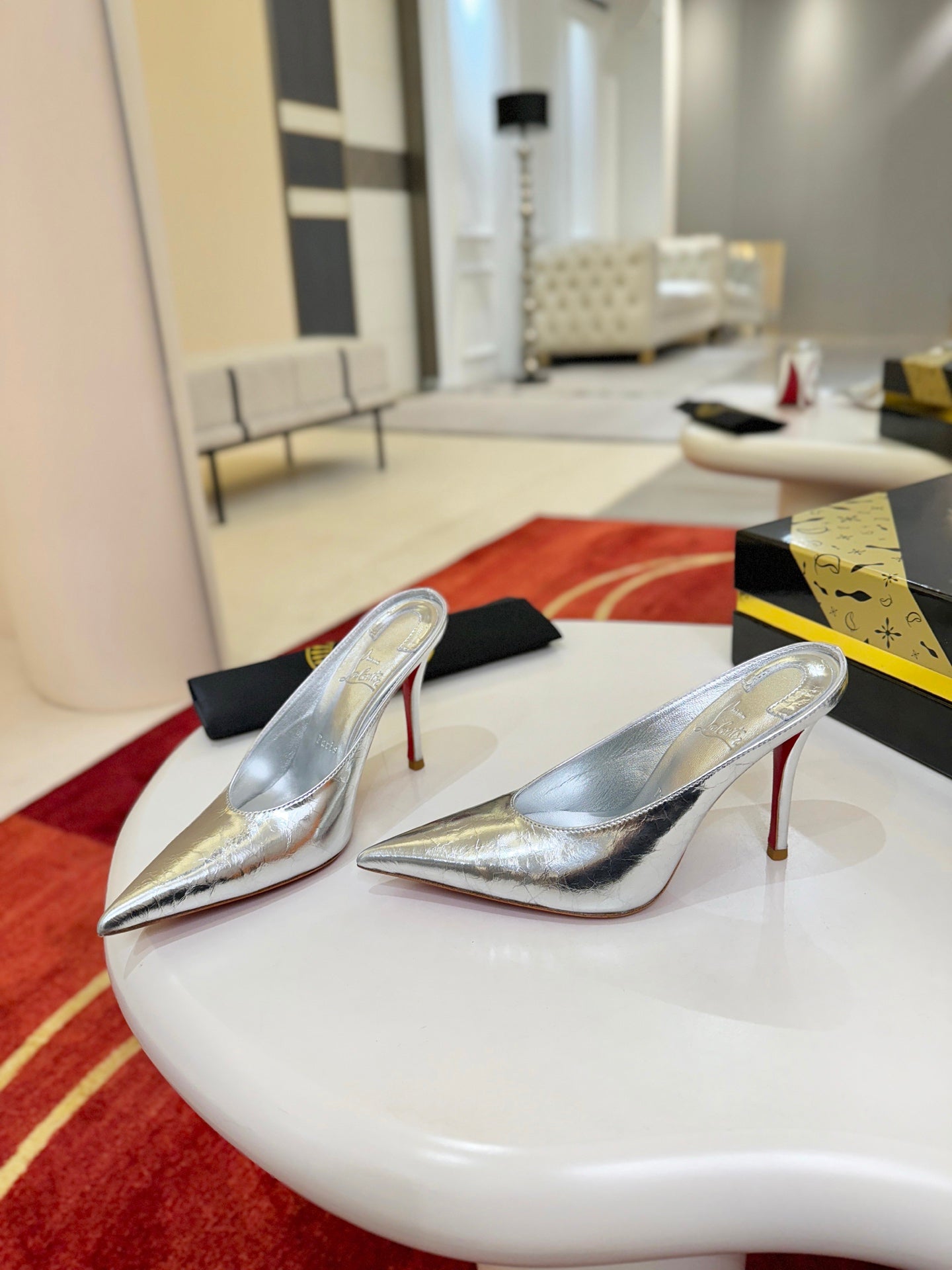 Pointed-Toe Stiletto Mule