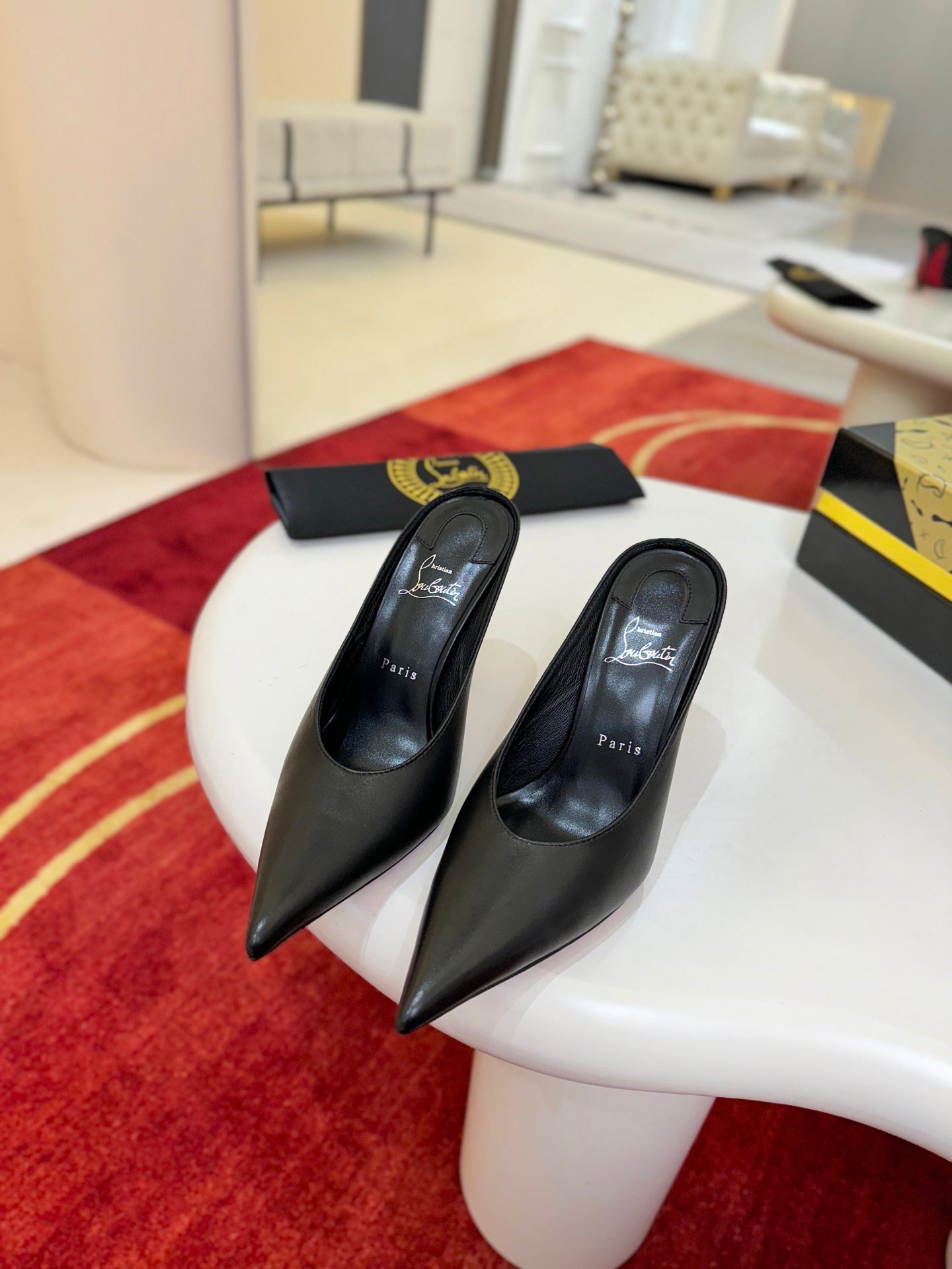 Pointed-Toe Stiletto Mule